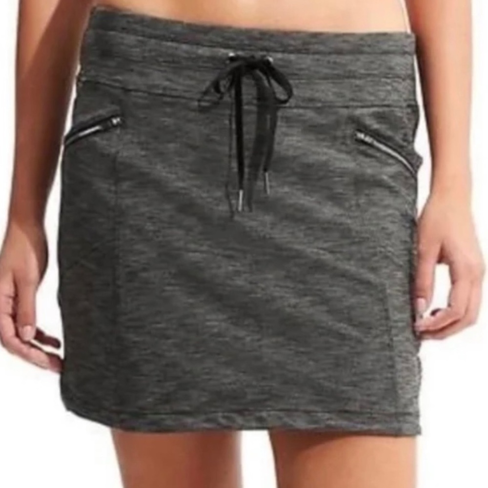 Tangerine Heathered Charcoal Gray Skort/Skirt